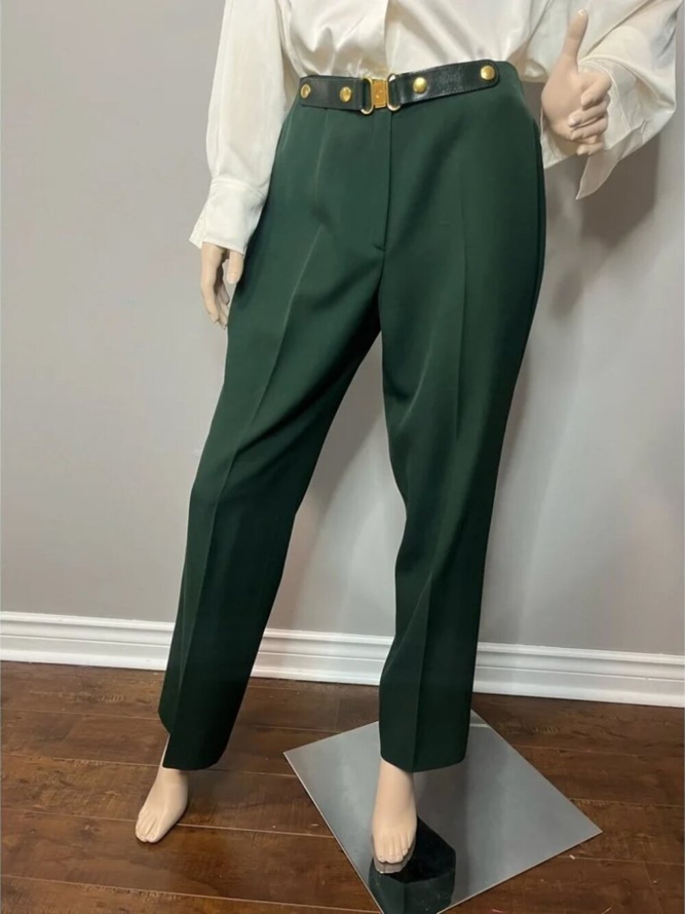 Vintage 1970s Celine Green Trousers